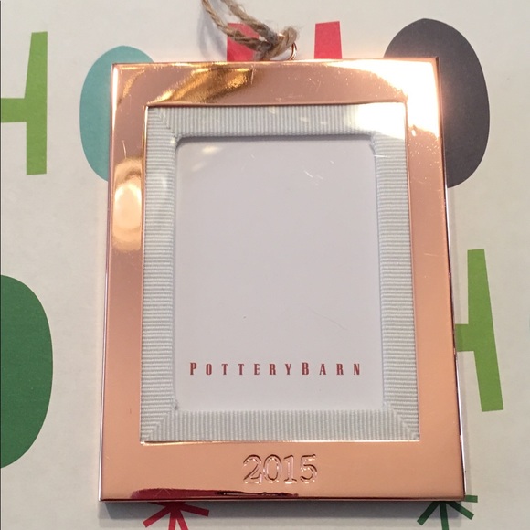 Pottery Barn Other 2015 Rose Gold Frame Ornament Poshmark